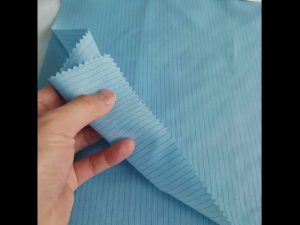 100% polyester kain serat karbon konduktif listrik